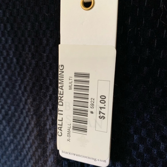 Black Swan velvet bodycon long sleeve mini dress - Picture 6 of 6